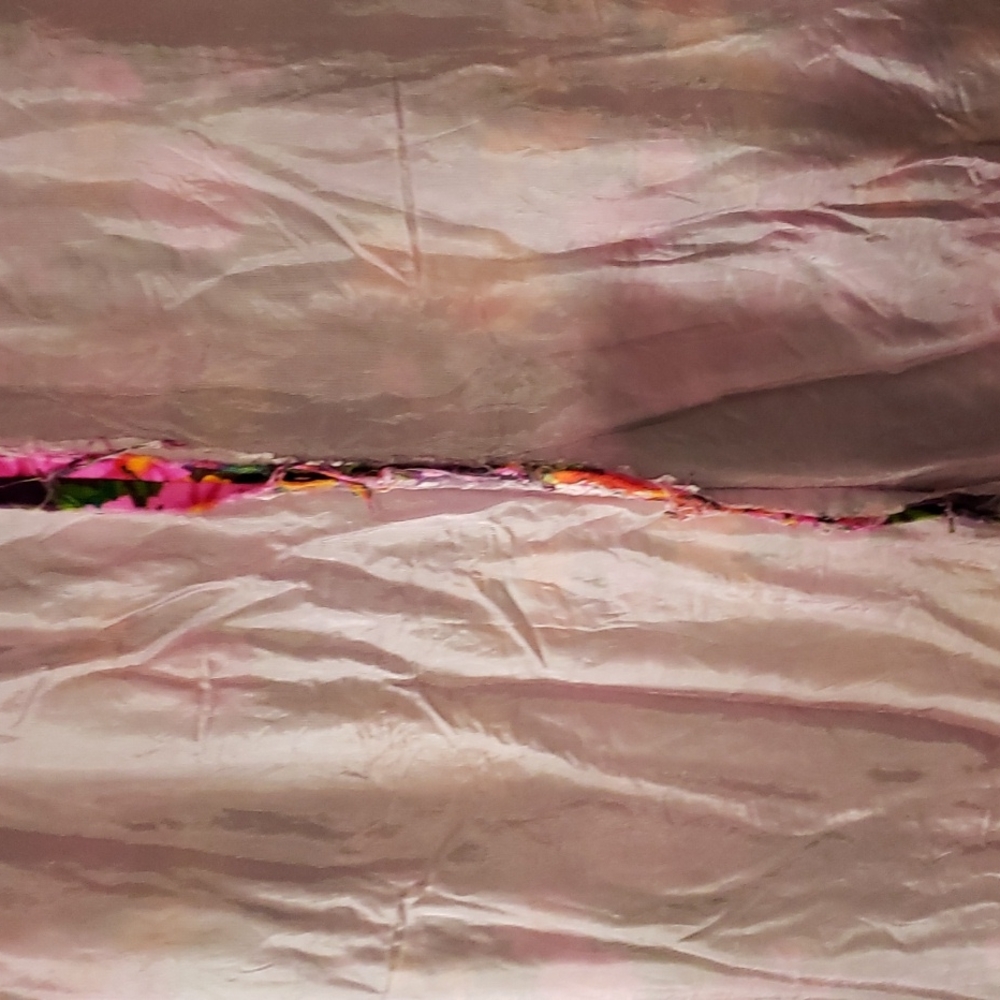 Vintage Floral Maxi Dress. Pink. Purple. Yellow. OOAK. 70s. Flower Power. - Picture 12 of 15